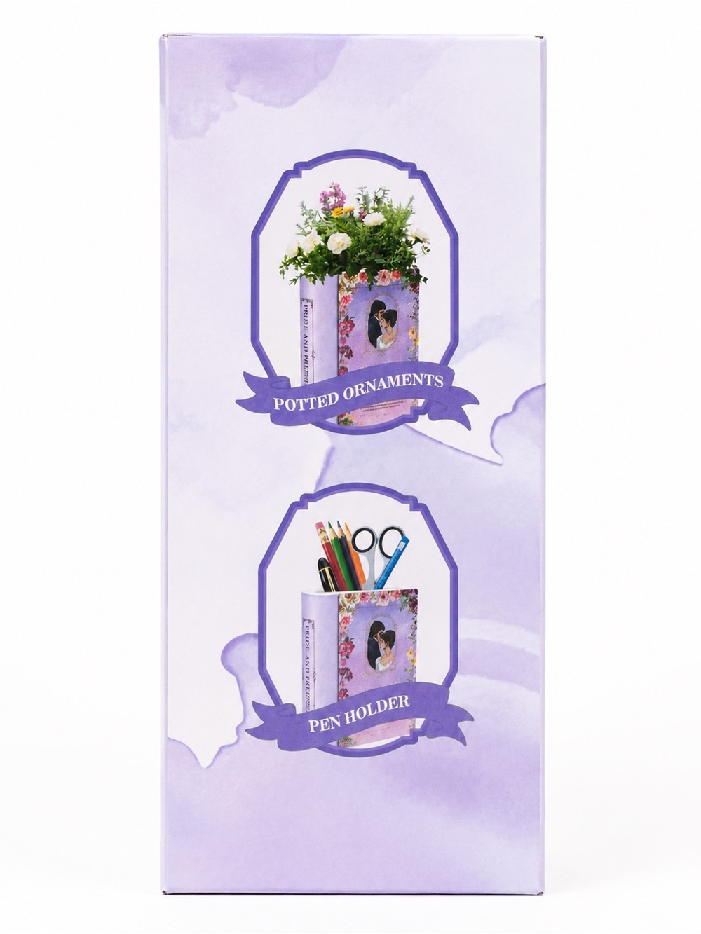 3D Puzzle Vase - Pride & Prejudice Floral Book Planter - Picture 3 of 5
